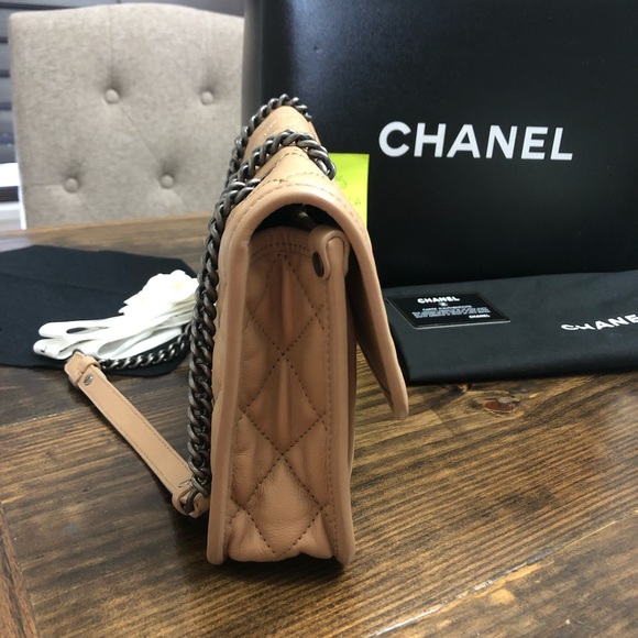 Chanel French Rivera tan/beige medium purse - Picture 11 of 11